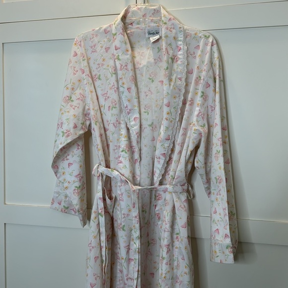 Vanity Fair Light weight floral robe size large - Picture 4 of 5
